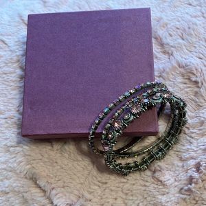 Rhinestone pink bracelets lot